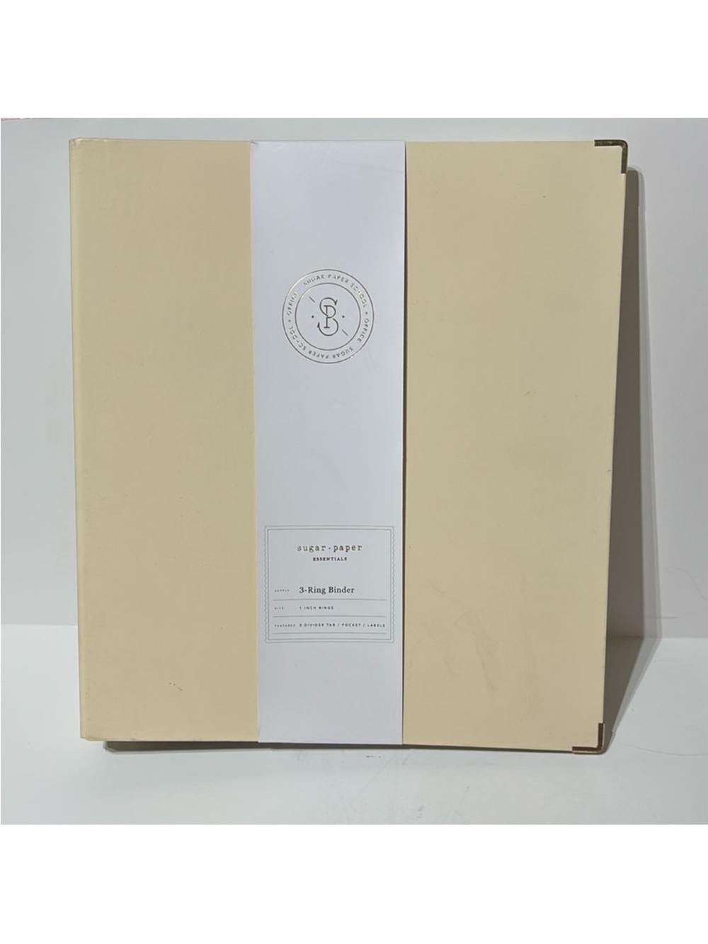 Sugar Paper Cream 3 Ring Binder with Divider Tabs